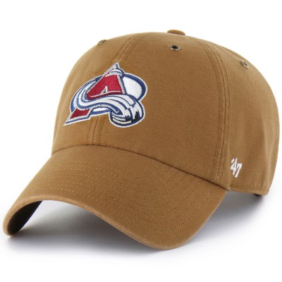 Бейсболка Colorado Avalanche Carhartt x 47 Brown Clean Up