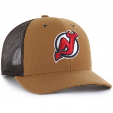 Бейсболка New Jersey Devils Carhartt x 47 Brown Trucker