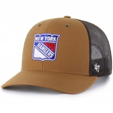 Бейсболка New York Rangers Carhartt x 47 Brown Trucker Бейсболка New York Rangers Carhartt x 47 Brown Trucker