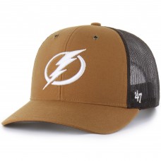 Бейсболка Tampa Bay Lightning Carhartt x 47 Brown Trucker