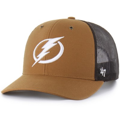 Бейсболка Tampa Bay Lightning Carhartt x 47 Brown Trucker