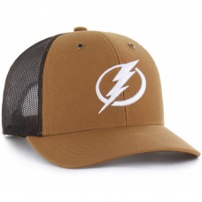 Бейсболка Tampa Bay Lightning Carhartt x 47 Brown Trucker