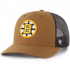 Бейсболка Boston Bruins Carhartt x 47 Brown Trucker
