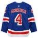 Braden Schneider New York Rangers Fanatics Authentic Game-Used #4 Blue Set 3 Jersey from the 2024-25 NHL Season