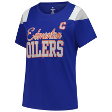 Женская футболка Edmonton Oilers Connor McDavid Fanatics Royal Plus Size Name & Number Scoop Neck Женская футболка Edmonton Oilers Connor McDavid Fanatics Royal Plus Size Name & Number Scoop Neck