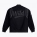 Minnesota Wild Mitchell & Ness Black Walk The Tunnel Full-Snap Varsity Jacket