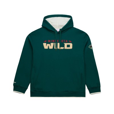 Minnesota Wild Mitchell & Ness Green Team Legacy Hoodie