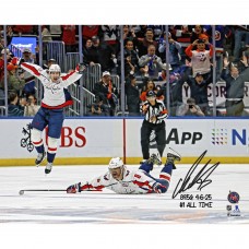 Alexander Ovechkin Washington Capitals Autographed Fanatics Authentic 16 x 20 895th Goal Celebration Photograph with Multiple Inscriptions - Limited Edition of 50