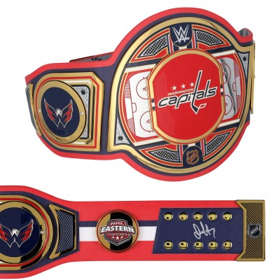 Alexander Ovechkin Washington Capitals Autographed Fanatics Authentic WWE Legacy Title Belt