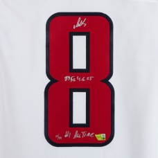 Alexander Ovechkin Washington Capitals Autographed Fanatics Authentic White Fanatics Premium Jersey with Multiple Inscriptions - Limited Edition of 99