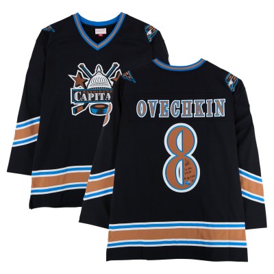 Alexander Ovechkin Washington Capitals Autographed Fanatics Authentic 2005 Black Mitchell & Ness Replica Jersey with Multiple Inscriptions - Limited Edition of 10
