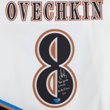 Alexander Ovechkin Washington Capitals Autographed Fanatics Authentic 2005 White Screaming Eagle Mitchell & Ness Replica Jersey with Multiple Inscriptions - Limited Edition of 10