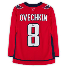Джерси с автографом Alexander Ovechkin Washington Capitals Fanatics Authentic Red Fanatics Premium with 895G 4-6-25 Inscription Джерси с автографом Alexander Ovechkin Washington Capitals Fanatics Authentic Red Fanatics Premium with 895G 4-6-25 Inscription