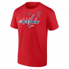 Футболка Washington Capitals Alexander Ovechkin Red NHL All-Time Leading Goal Scorer Name & Number