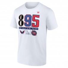 Футболка Washington Capitals Alexander Ovechkin White NHL All-Time Leading Goal Scorer 895