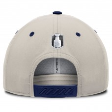 Montreal Canadiens Fanatics Navy/Gray 2025 Stanley Cup Playoffs Locker Room Trucker Adjustable Hat