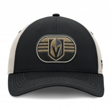 Vegas Golden Knights Fanatics Black/Gray 2025 Stanley Cup Playoffs Locker Room Trucker Adjustable Hat