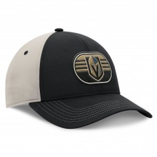 Vegas Golden Knights Fanatics Black/Gray 2025 Stanley Cup Playoffs Locker Room Trucker Adjustable Hat
