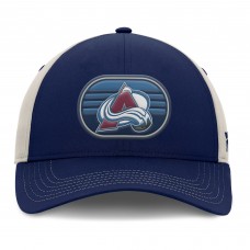 Colorado Avalanche Fanatics Navy/Gray 2025 Stanley Cup Playoffs Locker Room Trucker Adjustable Hat