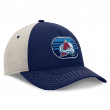 Colorado Avalanche Fanatics Navy/Gray 2025 Stanley Cup Playoffs Locker Room Trucker Adjustable Hat