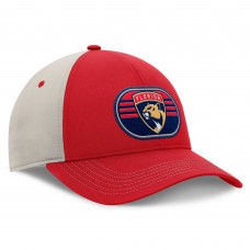 Florida Panthers Fanatics Red/Gray 2025 Stanley Cup Playoffs Locker Room Trucker Adjustable Hat