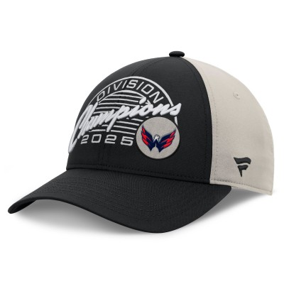 Бейсболка Washington Capitals Fanatics Black/Gray 2025 Metropolitan Division Champions Locker Room