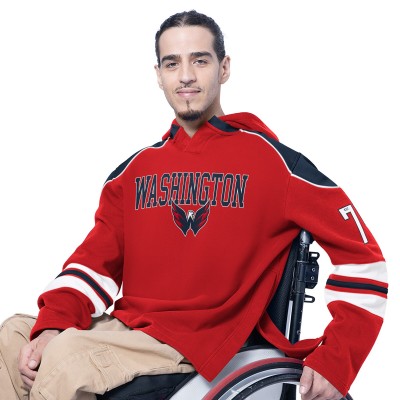 Washington Capitals G-III Sports by Carl Banks Red Adaptive Wear Lord Stanley Hooded Long Sleeve Sweatshirt
