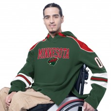 Minnesota Wild G-III Sports by Carl Banks Green Adaptive Wear Lord Stanley Hooded Long Sleeve Sweatshirt