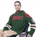 Minnesota Wild G-III Sports by Carl Banks Green Adaptive Wear Lord Stanley Hooded Long Sleeve Sweatshirt