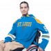 St. Louis Blues G-III Sports by Carl Banks Blue Adaptive Wear Lord Stanley Hooded Long Sleeve Sweatshirt
