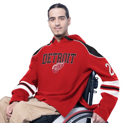 Detroit Red Wings G-III Sports by Carl Banks Red Adaptive Wear Lord Stanley Hooded Long Sleeve Sweatshirt