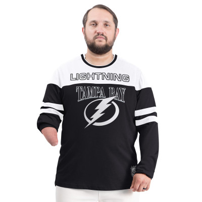 Футболка Tampa Bay Lightning G-III Sports by Carl Banks Black Adaptive Wear Outlast Durene Long-Sleeve