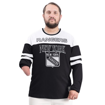 New York Rangers G-III Sports by Carl Banks Black Adaptive Wear Outlast Durene Long-Sleeve T-Shirt