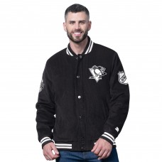 Pittsburgh Penguins Starter Black Blackout Varsity Jacket