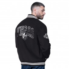 Vegas Golden Knights Starter Black Blackout Varsity Jacket