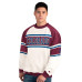Colorado Avalanche Starter White Defense Fleece Crewneck Sweatshirt