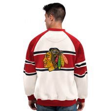 Кофта Chicago Blackhawks Starter White Defense Fleece Crewneck Кофта Chicago Blackhawks Starter White Defense Fleece Crewneck