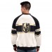 Vegas Golden Knights Starter White Defense Fleece Crewneck Sweatshirt