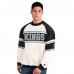 Los Angeles Kings Starter White Defense Fleece Crewneck Sweatshirt