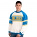 St. Louis Blues Starter White Defense Fleece Crewneck Sweatshirt