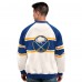 Buffalo Sabres Starter White Defense Fleece Crewneck Sweatshirt