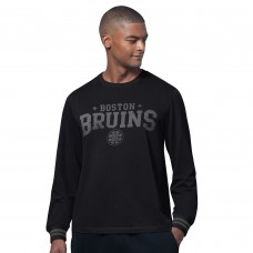 Boston Bruins Starter Black Field Long Sleeve T-Shirt