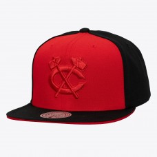 Бейсболка Chicago Blackhawks Mitchell & Ness Red/Black Color Pop Бейсболка Chicago Blackhawks Mitchell & Ness Red/Black Color Pop