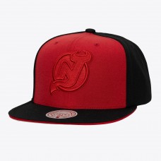 New Jersey Devils Mitchell & Ness Red/Black Color Pop Snapback Hat