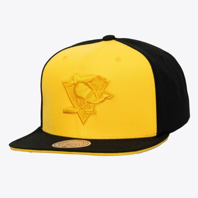 Бейсболка Pittsburgh Penguins Mitchell & Ness Gold/Black Color Pop