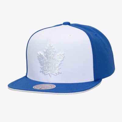 Toronto Maple Leafs Mitchell & Ness White/Blue Color Pop Snapback Hat