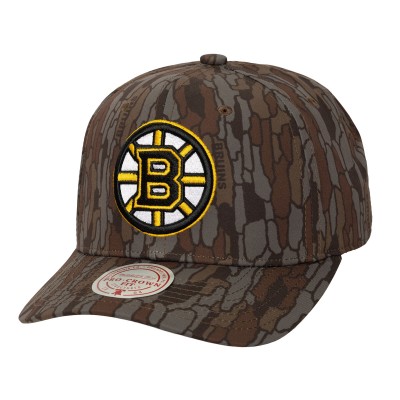 Бейсболка Boston Bruins Mitchell & Ness Camo Hidden Camo Pro Crown