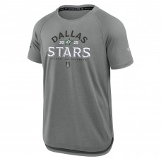 Футболка Dallas Stars Fanatics Heather Gray 2025 Stanley Cup Playoffs Authentic Pro Rink Performance