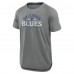 Футболка St. Louis Blues Fanatics Heather Gray 2025 Stanley Cup Playoffs Authentic Pro Rink Performance