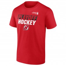 New Jersey Devils Fanatics Red 2025 Stanley Cup Playoffs Breakout T-Shirt